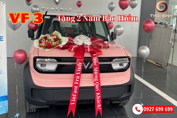 Độc Quyền: Tặng 2 Năm Bảo Hiểm Khi Mua VF 3 Tại VinFast Trà Vinh