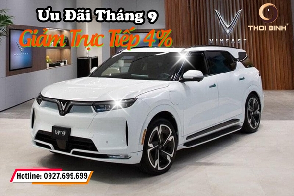 Giảm Trực Tiếp 4% Với Giá Niêm Yết VF9 Khi Mua Tại VinFast Vĩnh Long