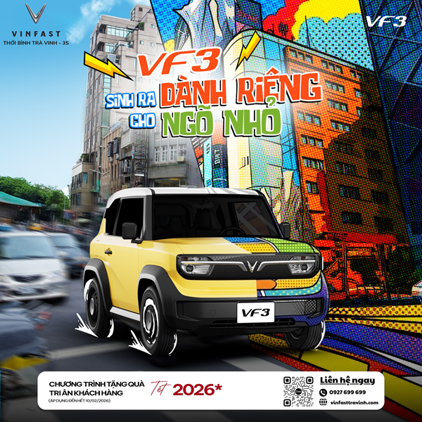 Giá Lăn Bánh VF3 Tháng 1/2026: Xe Sánh Điệu Dành Cho Người Sành Điệu & Sáng Tạo