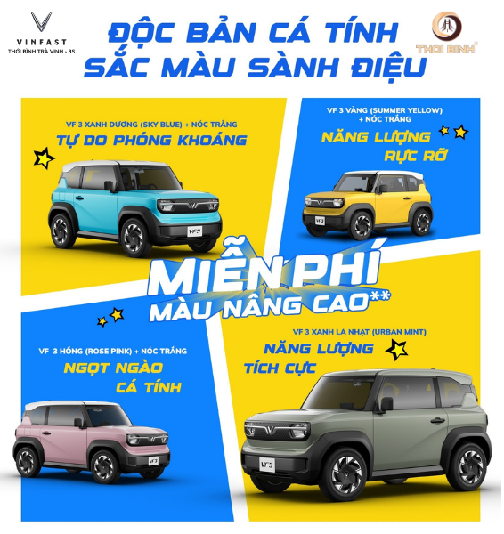Cầm 350 triệu, chọn VinFast VF3 hay xe hạng A cũ? Phân tích giá lăn bánh VF3 chi tiết tại Trà Vinh