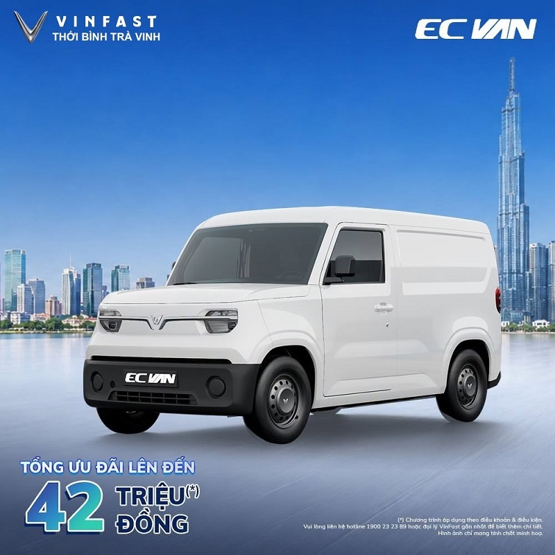 Giá lăn bánh EC Van 2026 Xe Tải Điện Dành Cho Doanh Nghiệp Vừa Và Nhỏ